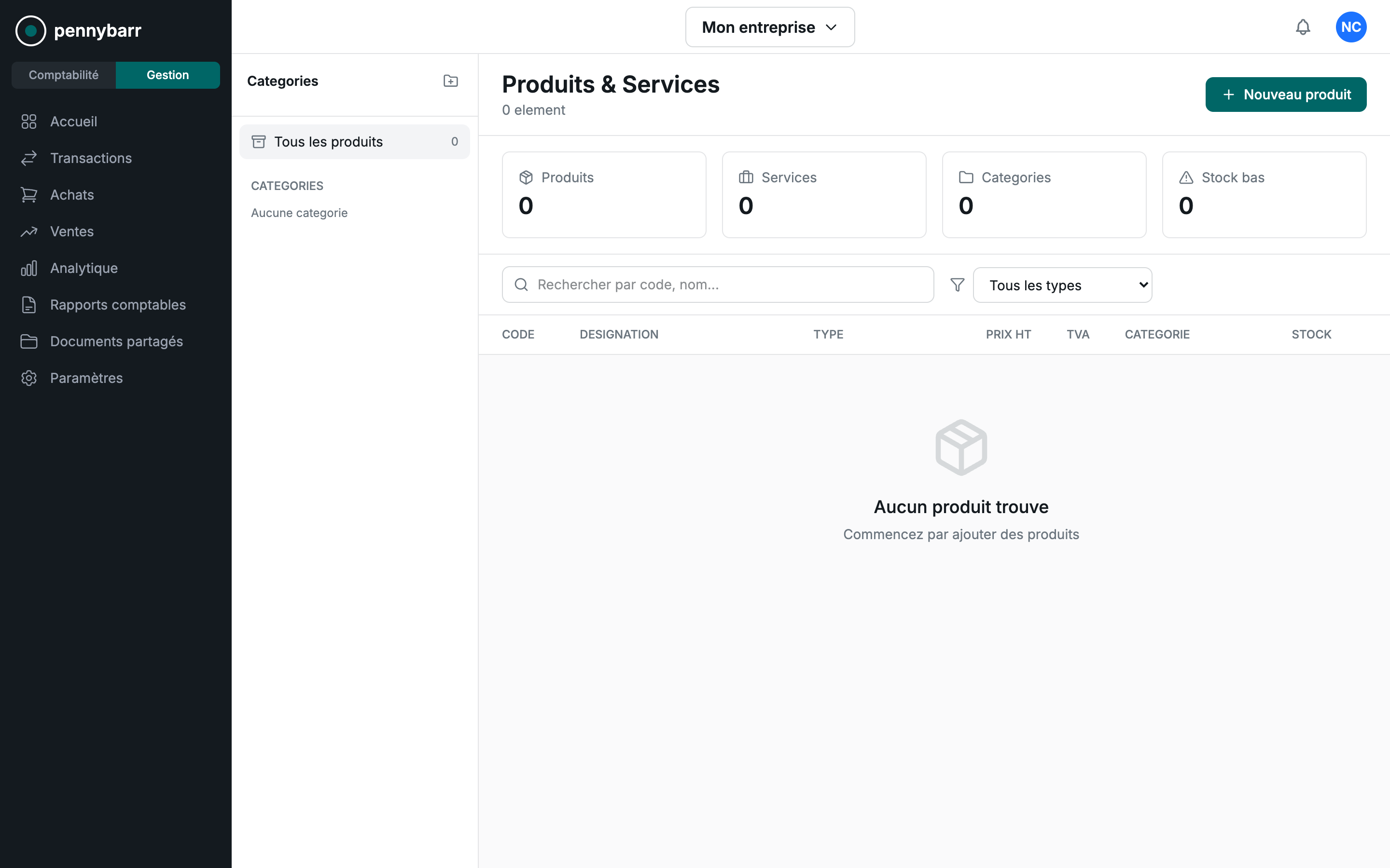 Produits et services